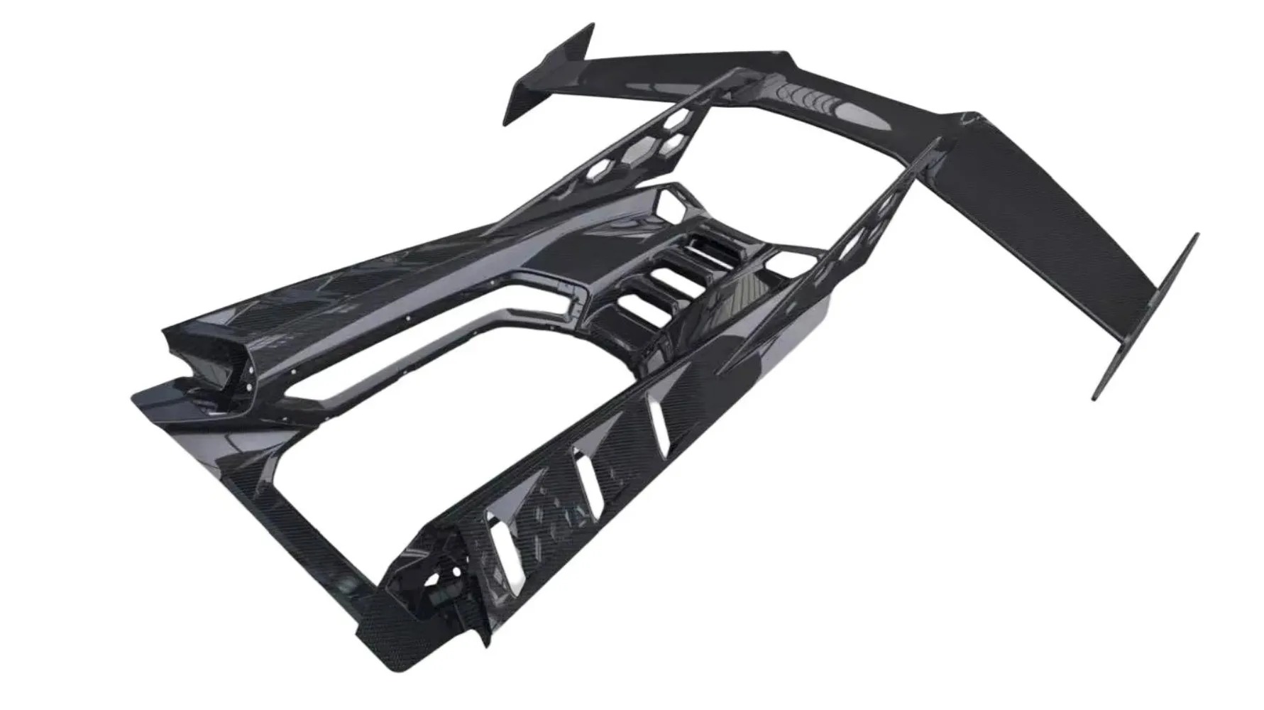 Rear Engine and Wing Dry Carbon Kits High Quality Fast Delivery Dry Carbon Fiber Body Kits for  Revuelto